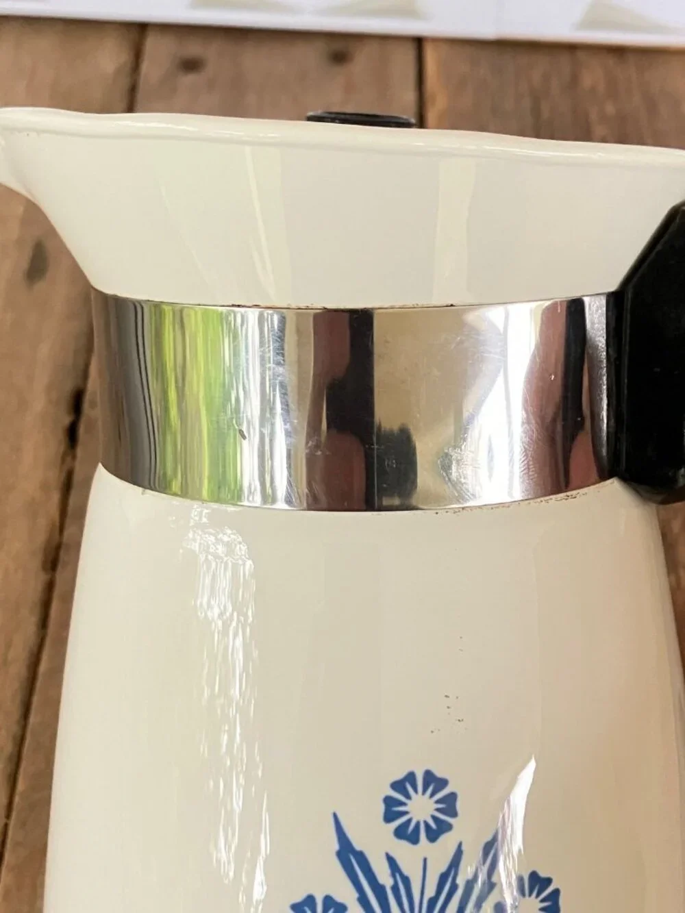 Corning Ware Cornflower 4 Cup Brew-n-Serve - P-504